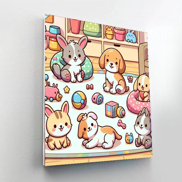 Kawaii Pet Friends Paint By Number