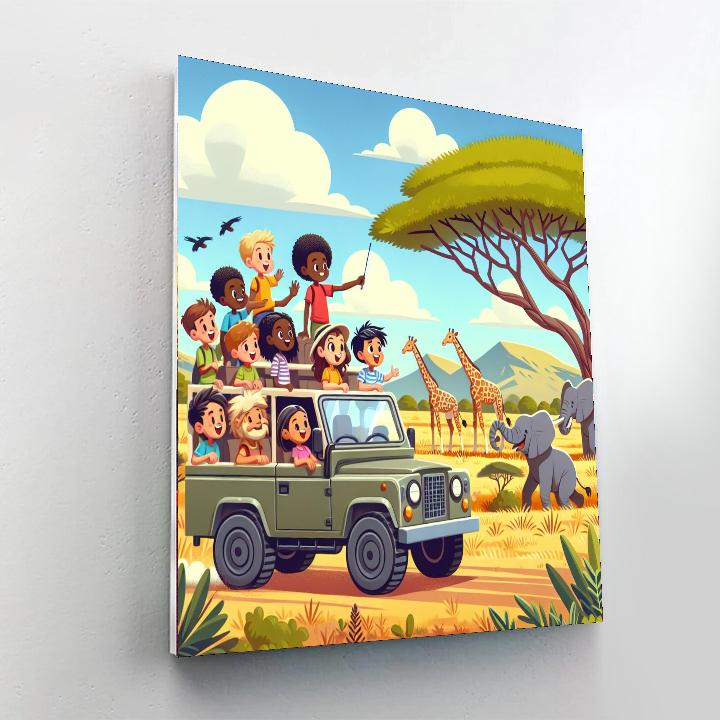 Safari Adventure Safari Painting Number Kit
