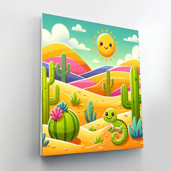 Desert Wonders Number Painting
