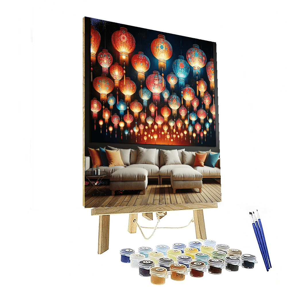 Festive Lantern Festival Painting Number Kit