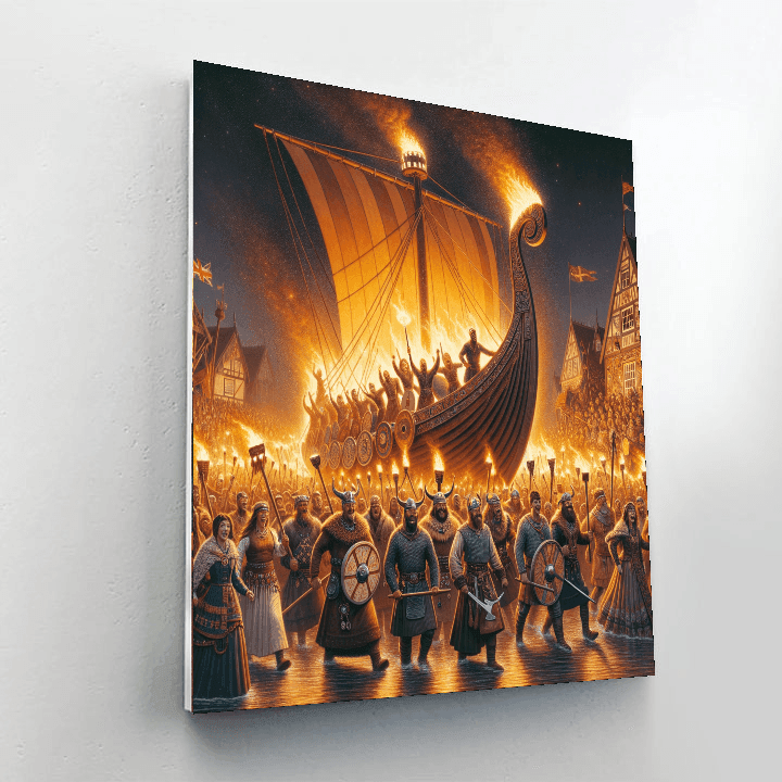 Up Helly Aa Painting Number Kit