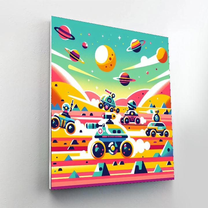Rover Races Paint By Numbers Art