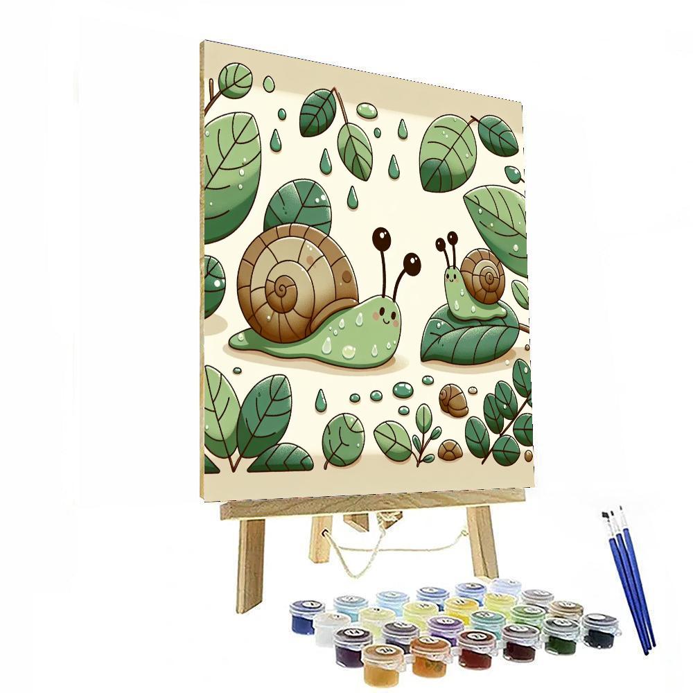 Snuggly Snails Numbered Painting Kits