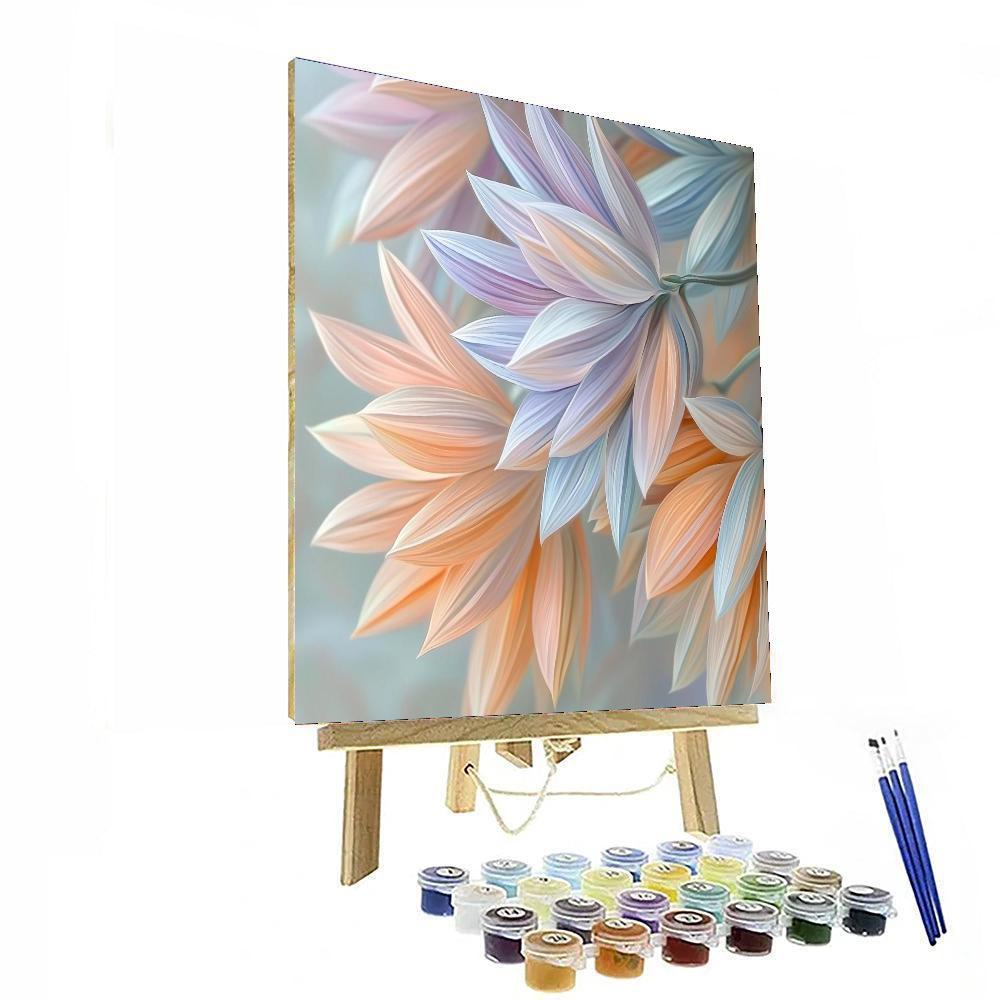 Leonardo Da Vinci Inspired Delicate Petals  Paint By Number