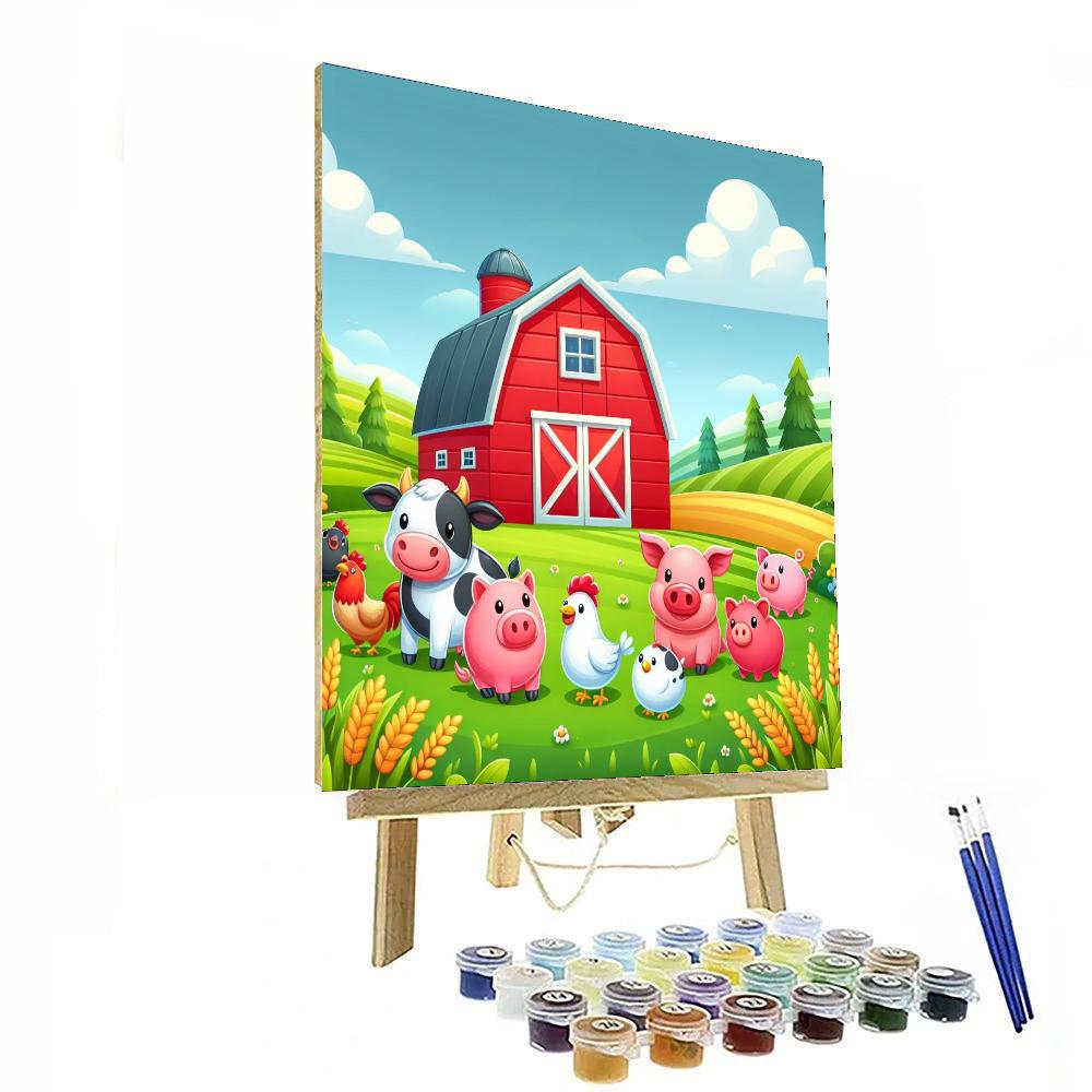Lively Farm Paint By Number