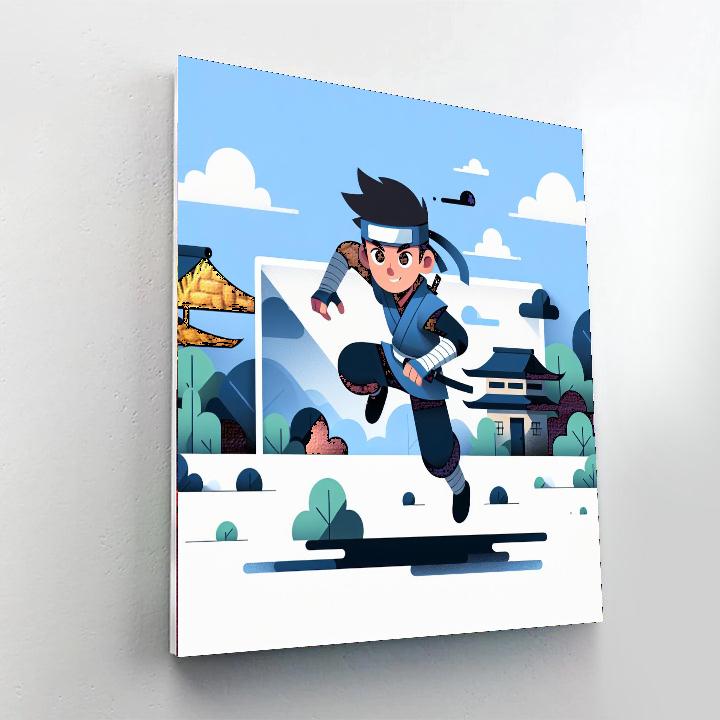 Ninja's Stealthy Mission Painting Number Kit