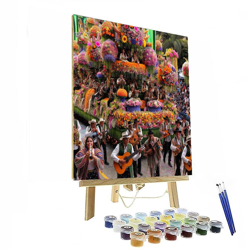 The Flower Festival - Medellín Paint By Numbers Kits