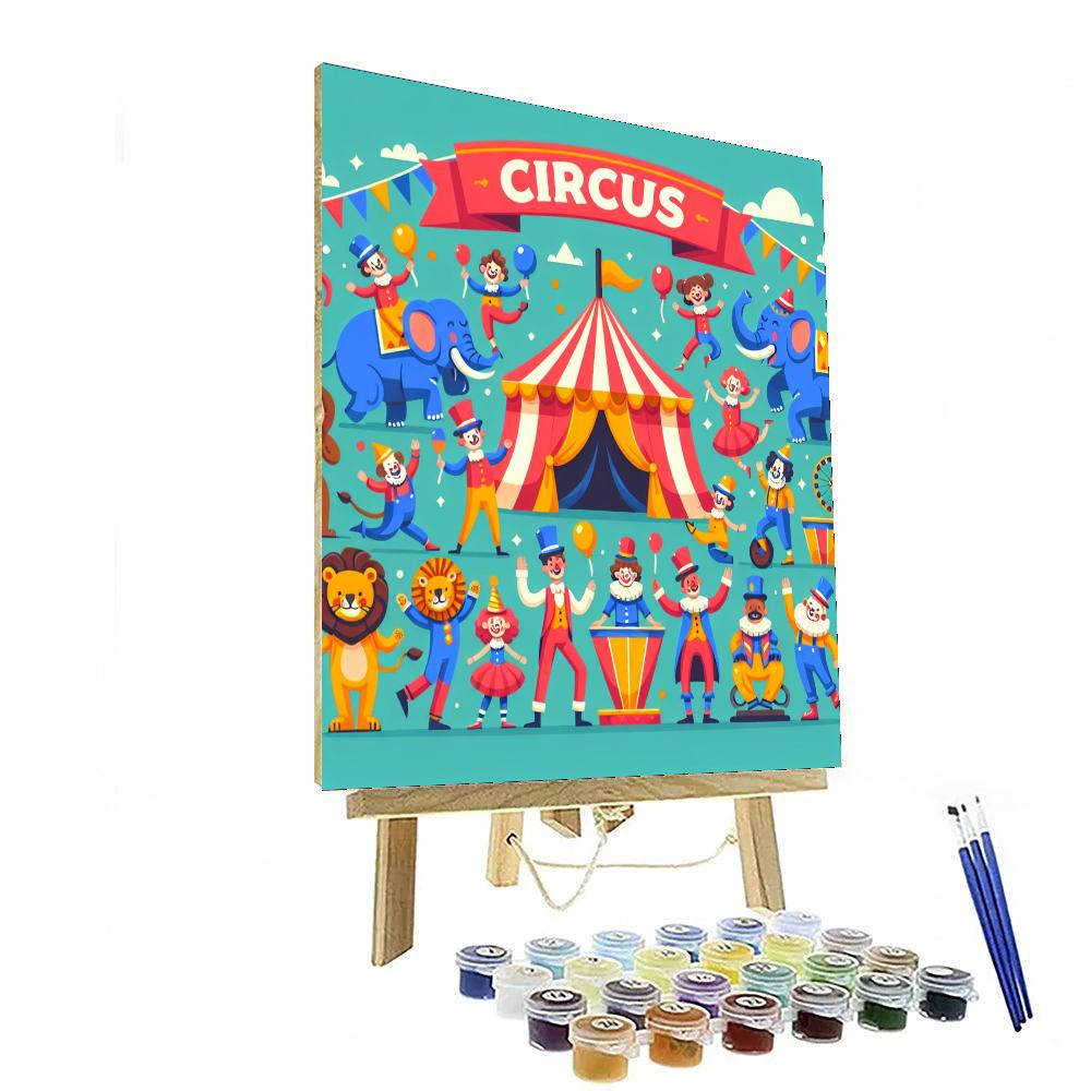 Circus Of Fun Friends Paint By Numbers