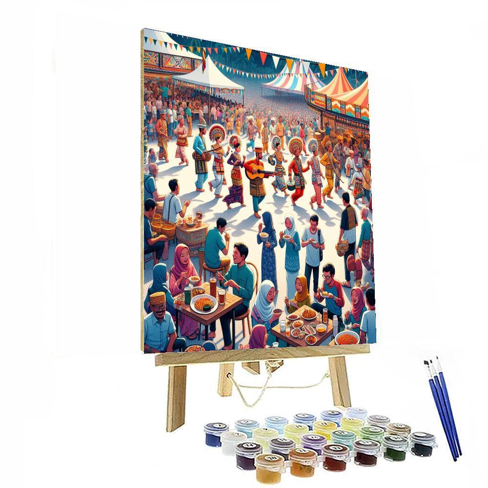 Kota Kinabalu Festival Paint By Numbers Art