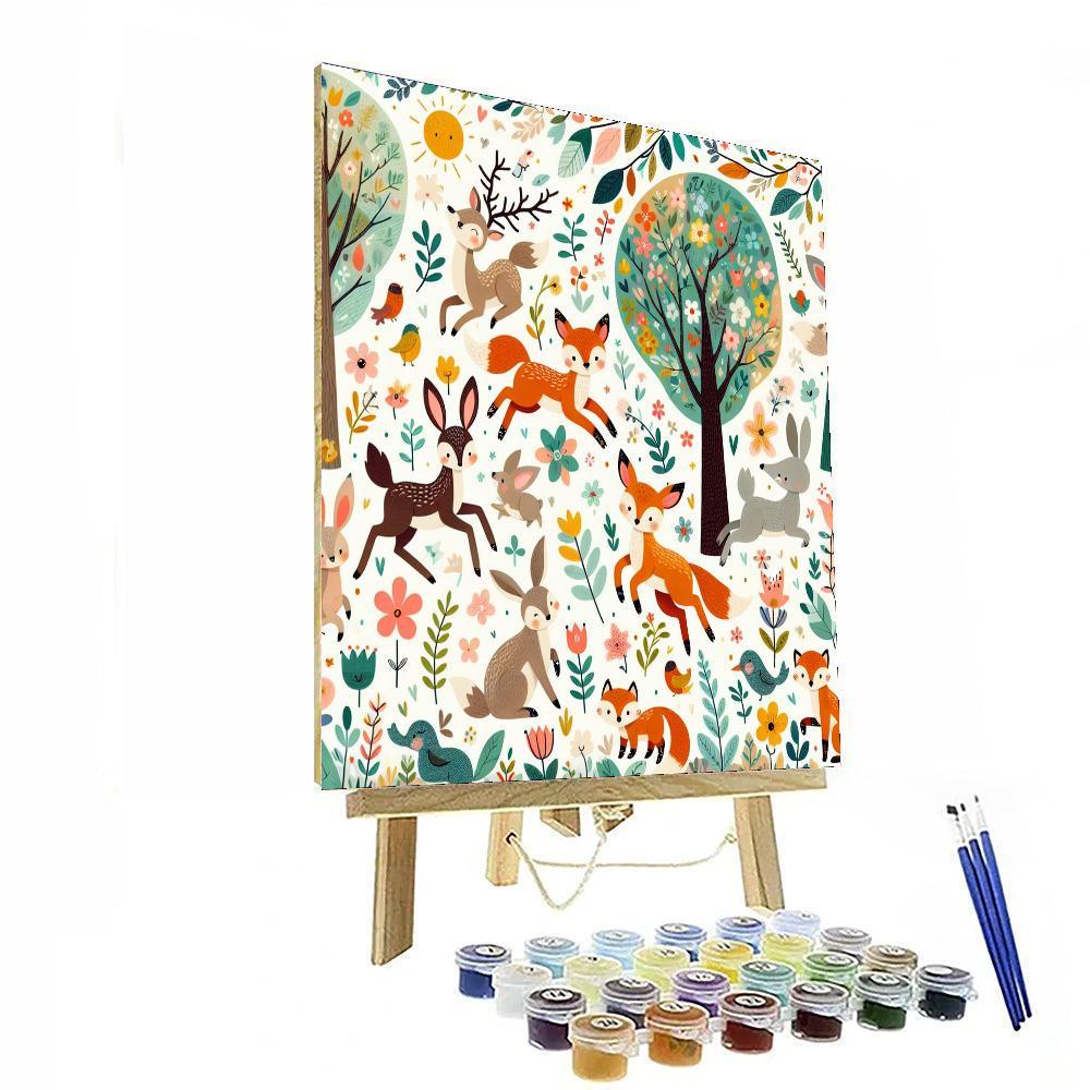 Wild Woodland Animals Painting By Numbers Kit