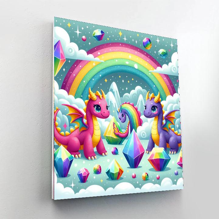 Rainbow Dragon Discovery Numbered Painting Kits