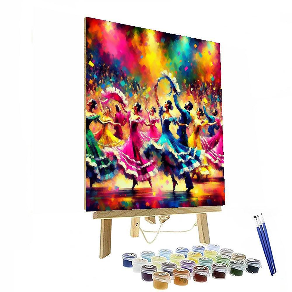 Dazzling Dance Performance Painting By Numbers Kit