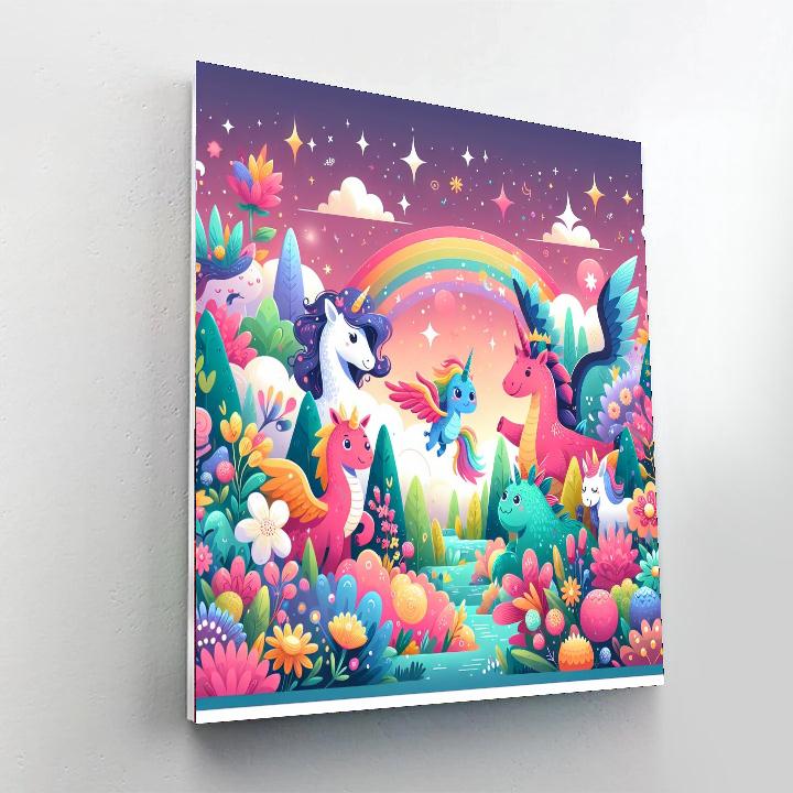 Whimsical Creature Adventure Paint By Numbers Art