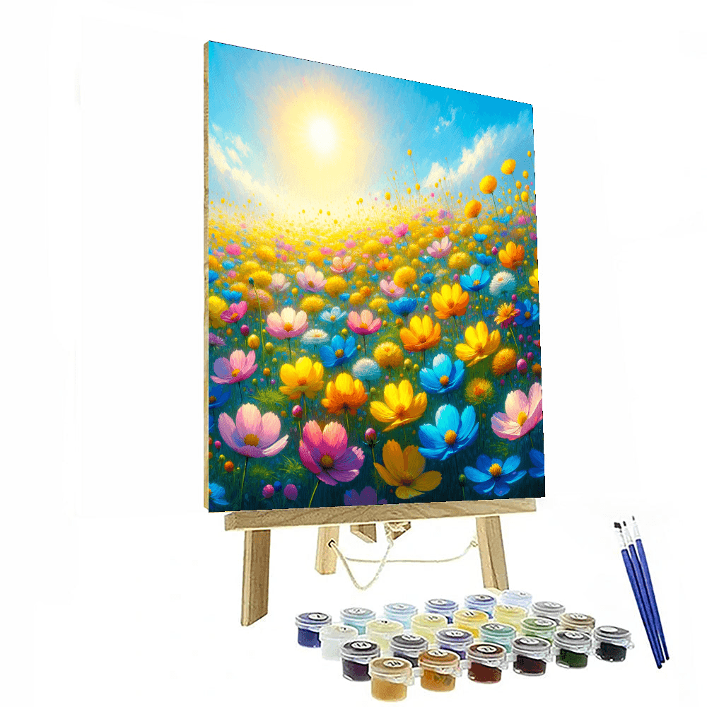 Summer Meadow Bliss Number Painting