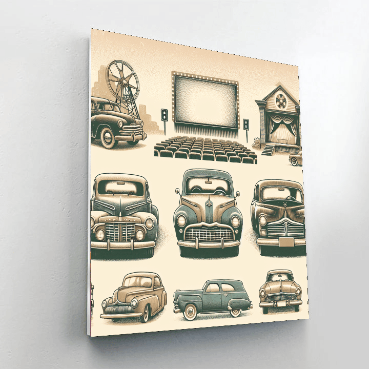 Retro Escape Paint By Numbers Art