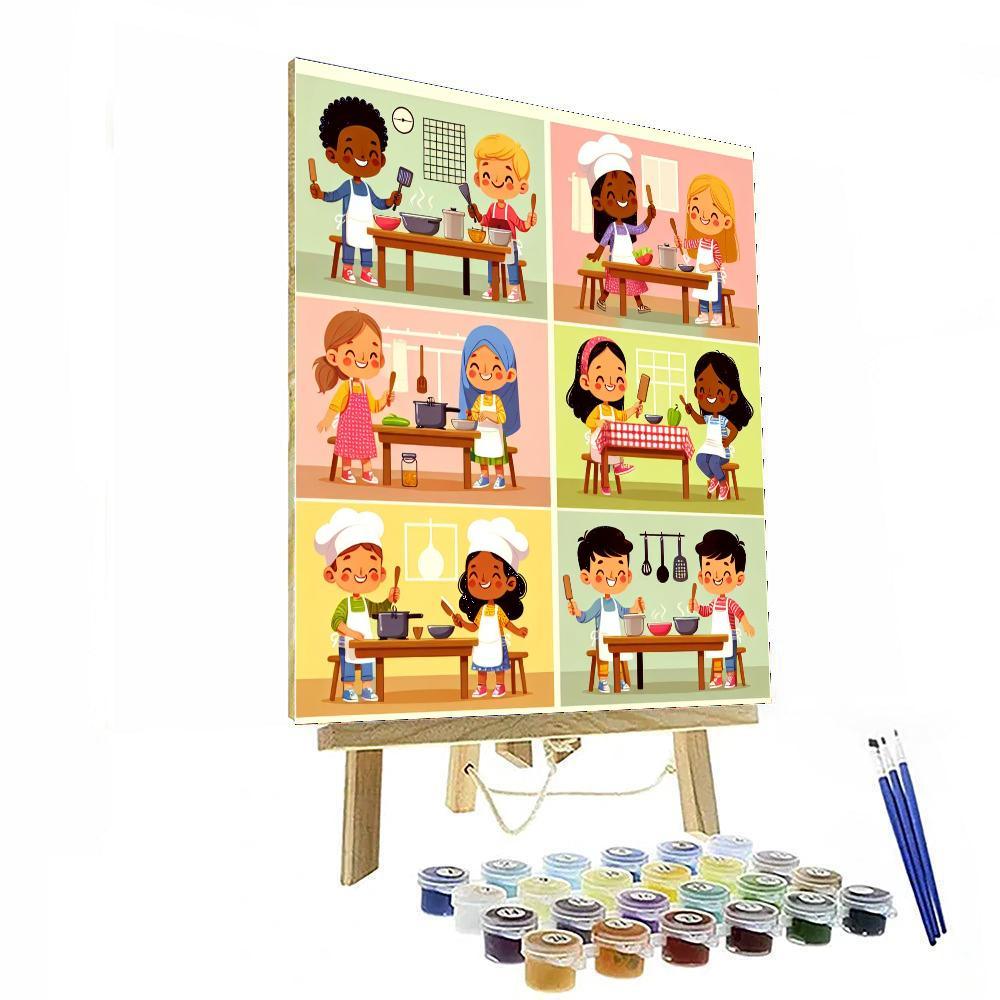 Budding Chefs Painting By Numbers Kit