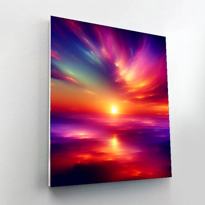Enchanting Sunset Glow Paint By Numbers