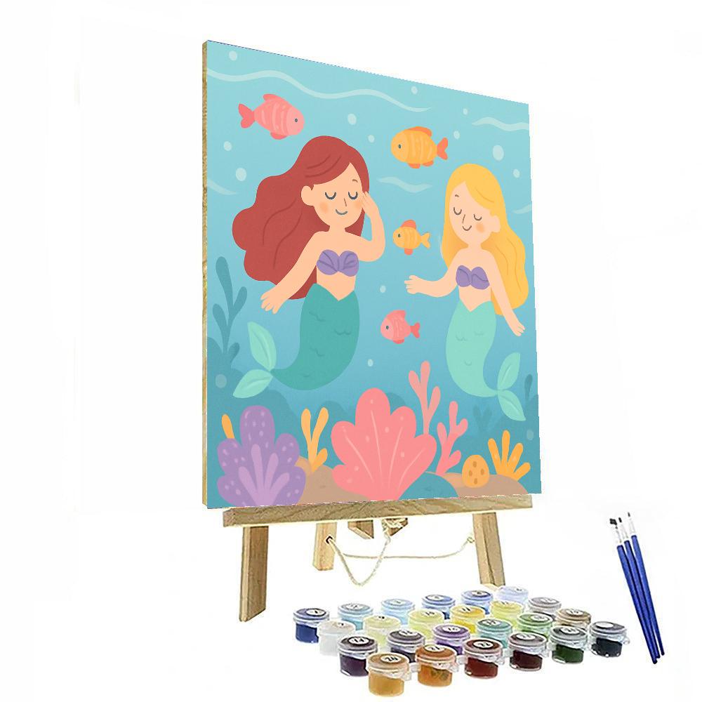 Underwater Mermaid Cove Paint By Numbers Kits