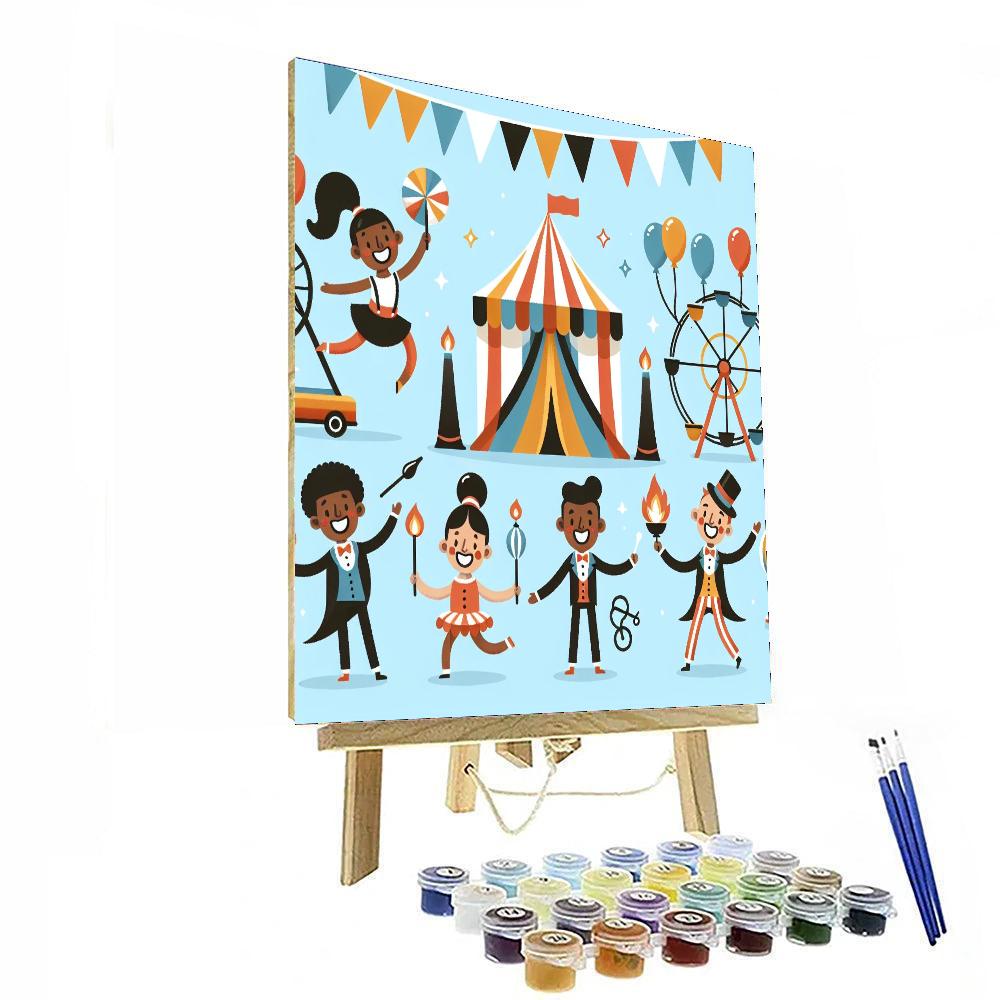 Cheerful Carnival Delights Paint By Numbers Art