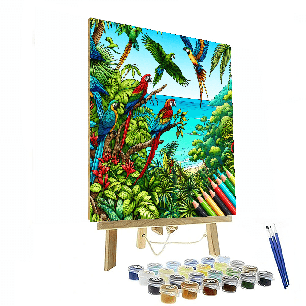 Tropical Harmony Paint By Numbers Art