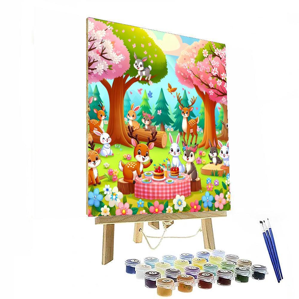Forest Animal Party Painting Number Kit