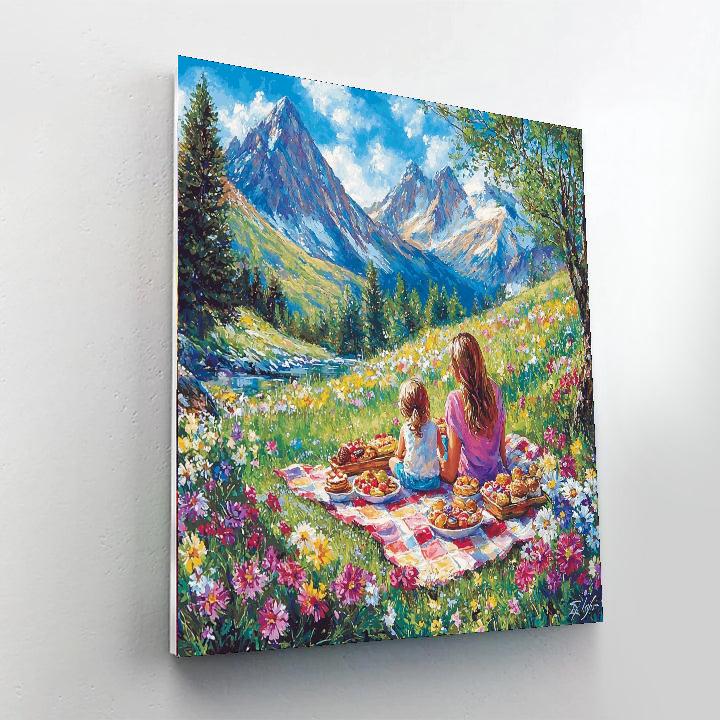 Spring Picnic Delight Numbered Painting Kits