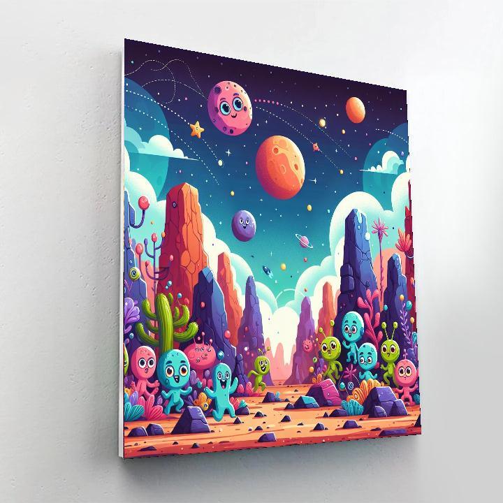 Exciting Adventure On Mars Paint By Numbers Kits