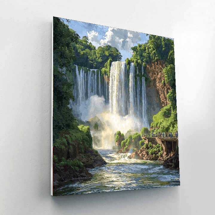 Iguazu Falls Paint By Color