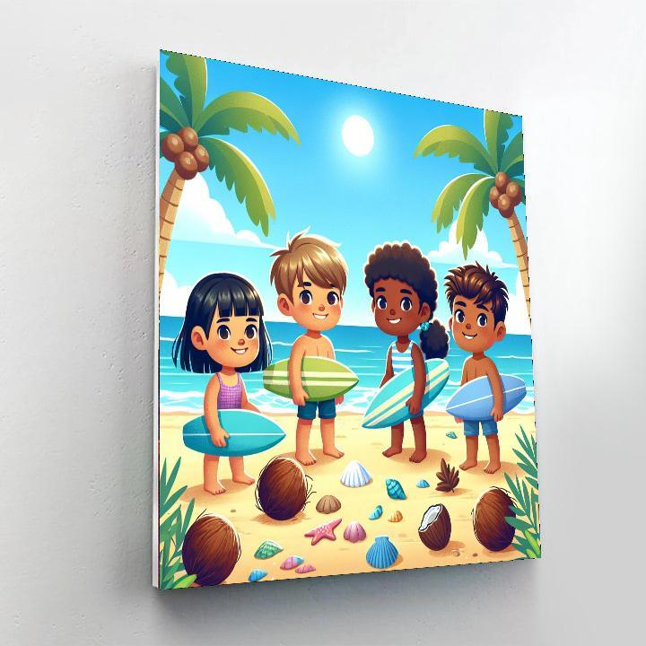 Sunny Island Adventure Paint By Numbers