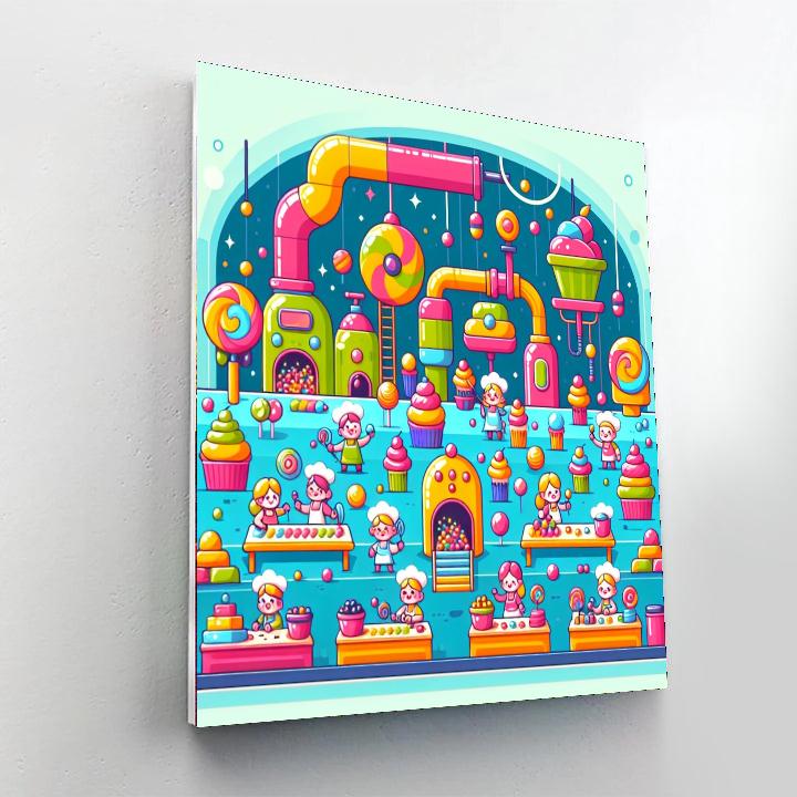 Sweet Treat Factory Paint By Numbers