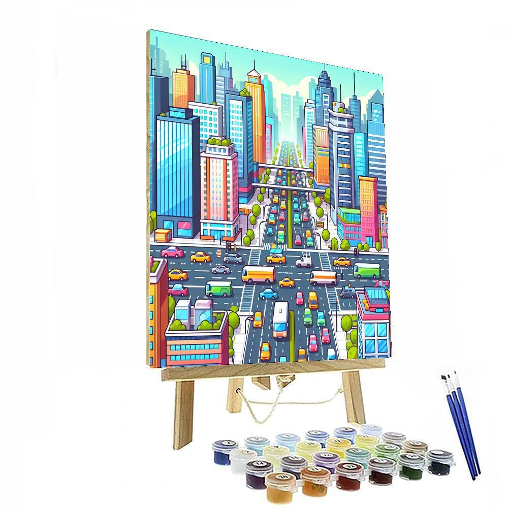 Cityscapes And Skyscrapers Number Painting