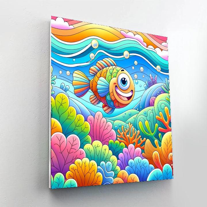 Joyful Fish Paint By Numbers Kits