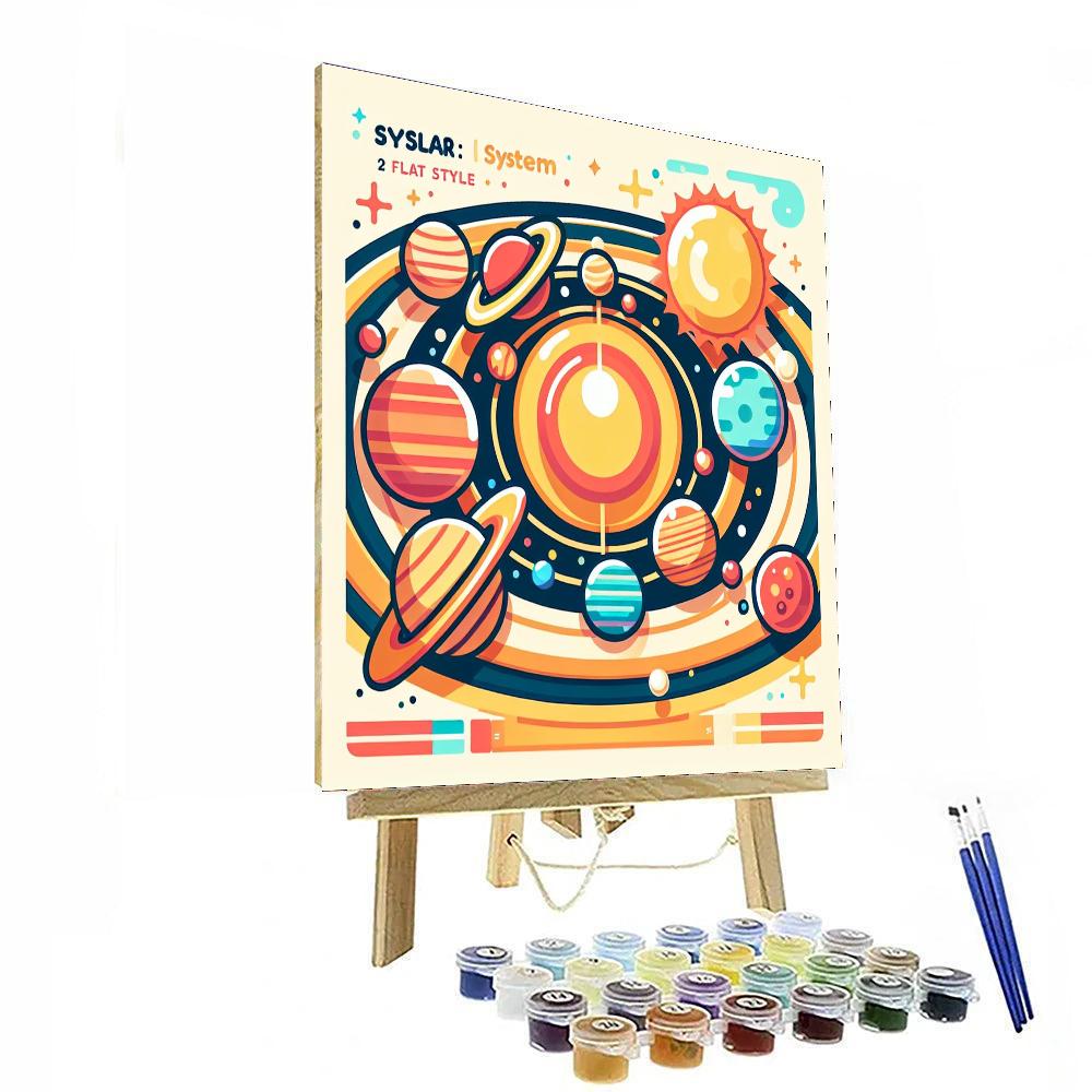 Magnetic Solar System Painting Number Kit
