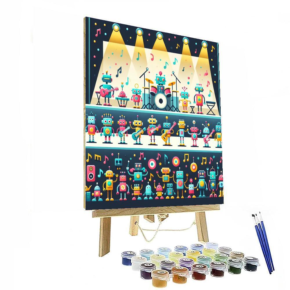 Robot Rockstars Paint By Numbers