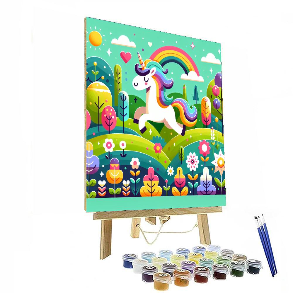 Unicorn's Utopia Number Painting