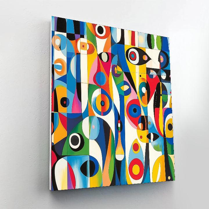 Joan Miró Inspired Fantasy Of Colors  Paint By Color