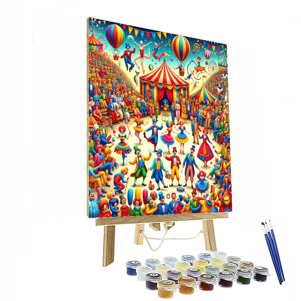 Joyful Circus Celebration DIY Paint By Numbers
