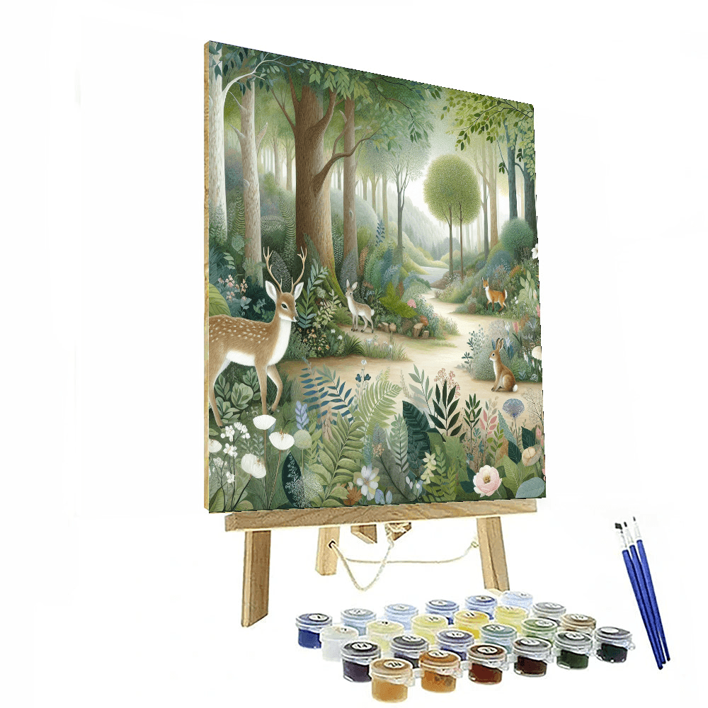 Charming Woodland Escape Painting Number Kit