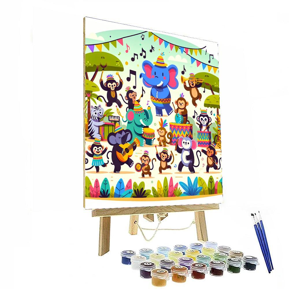 Jubilant Jungle Festival Numbered Painting Kits