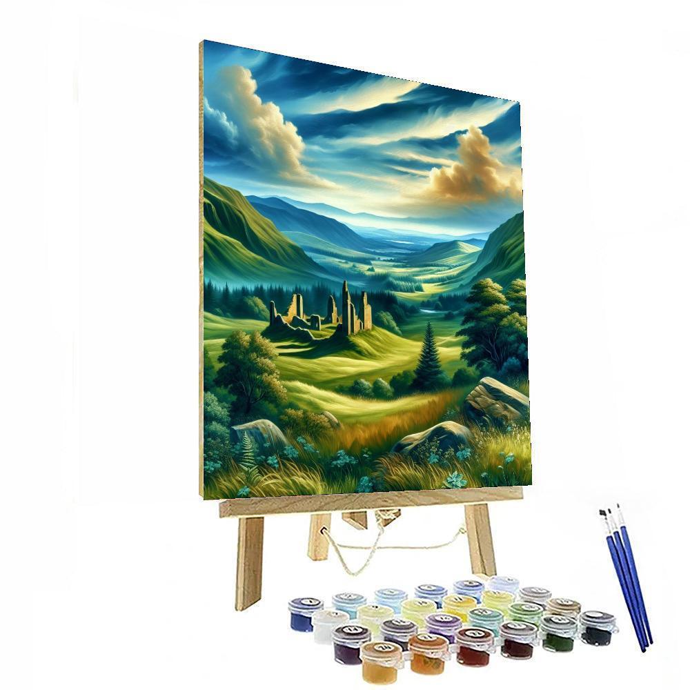 Celtic Fantasy Landscape Paint By Numbers Art