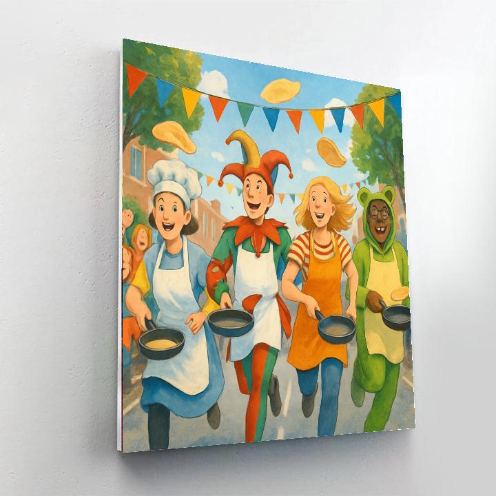 Pancake Day Paint By Numbers Art