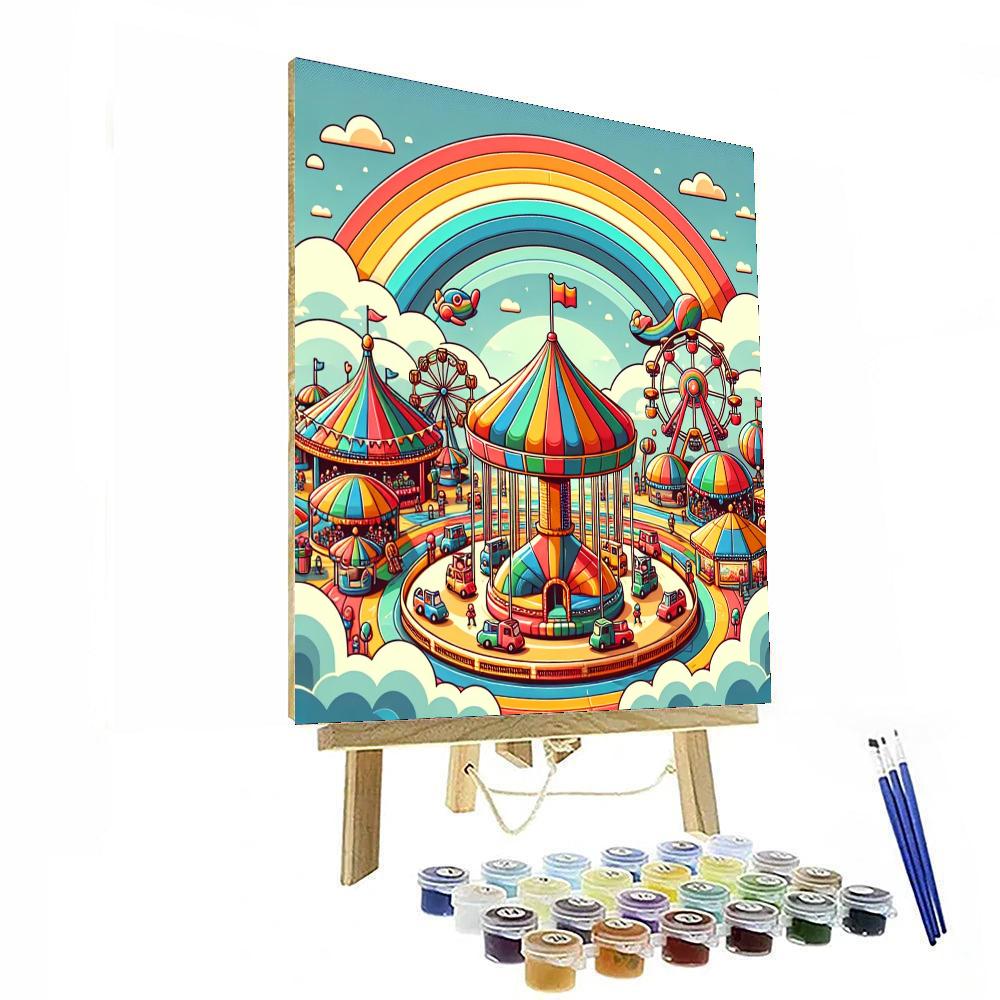 Rainbow Rides Numbered Painting Kits