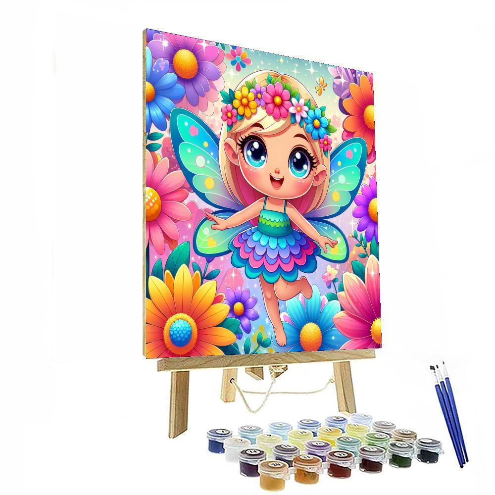 Magical Fairy In Flight Numbered Painting Kits
