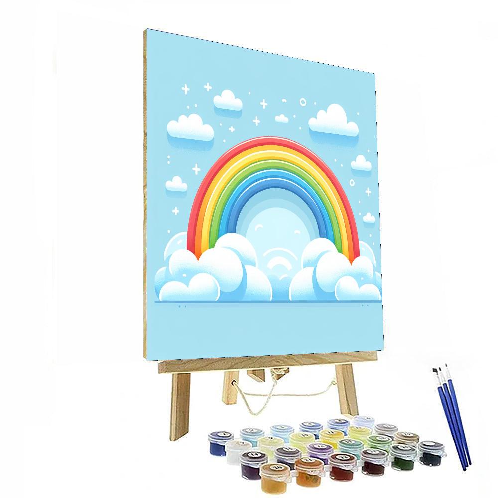 Happy Rainbow Paint By Color