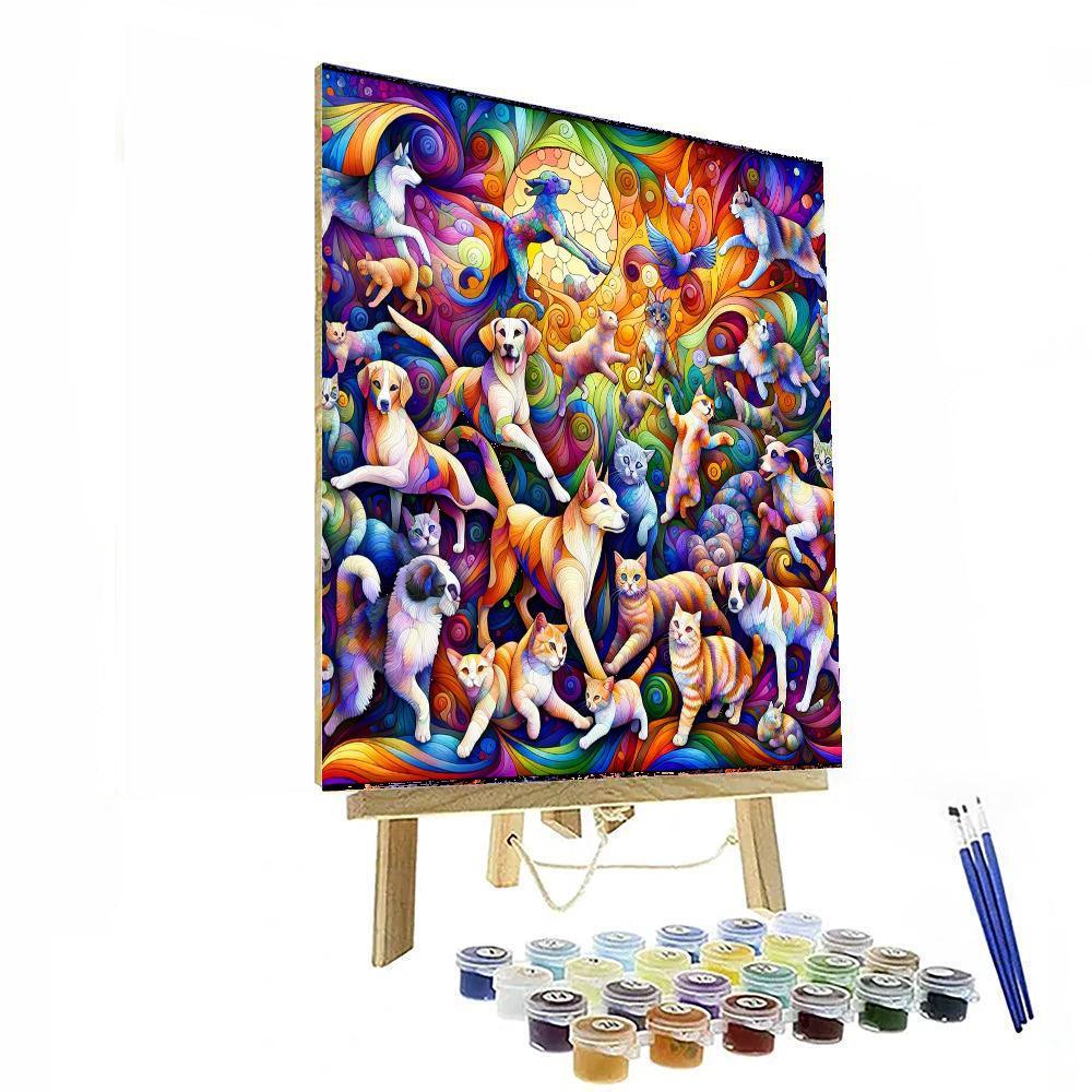 Fantastic Furry Friends Paint By Number