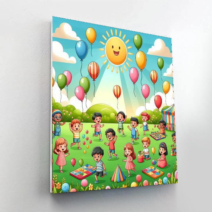 Sunny Balloon Festival Numbered Painting Kits