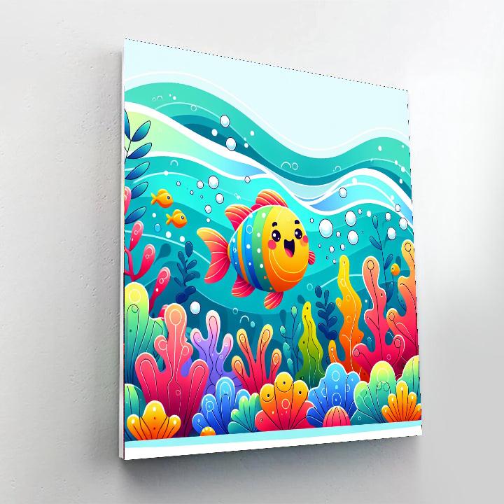Fantastic Fish Number Painting