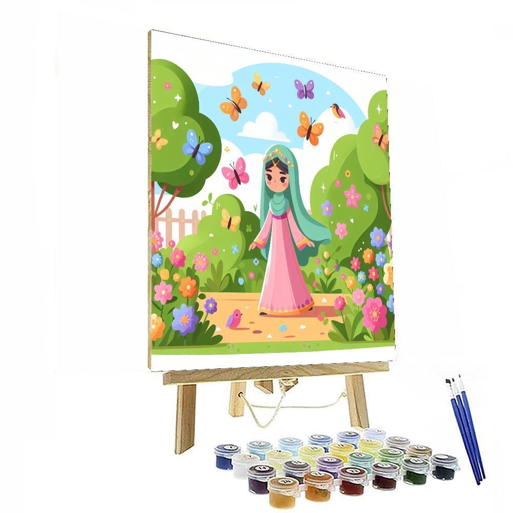 Princess's Magical Garden Paint By Numbers Art