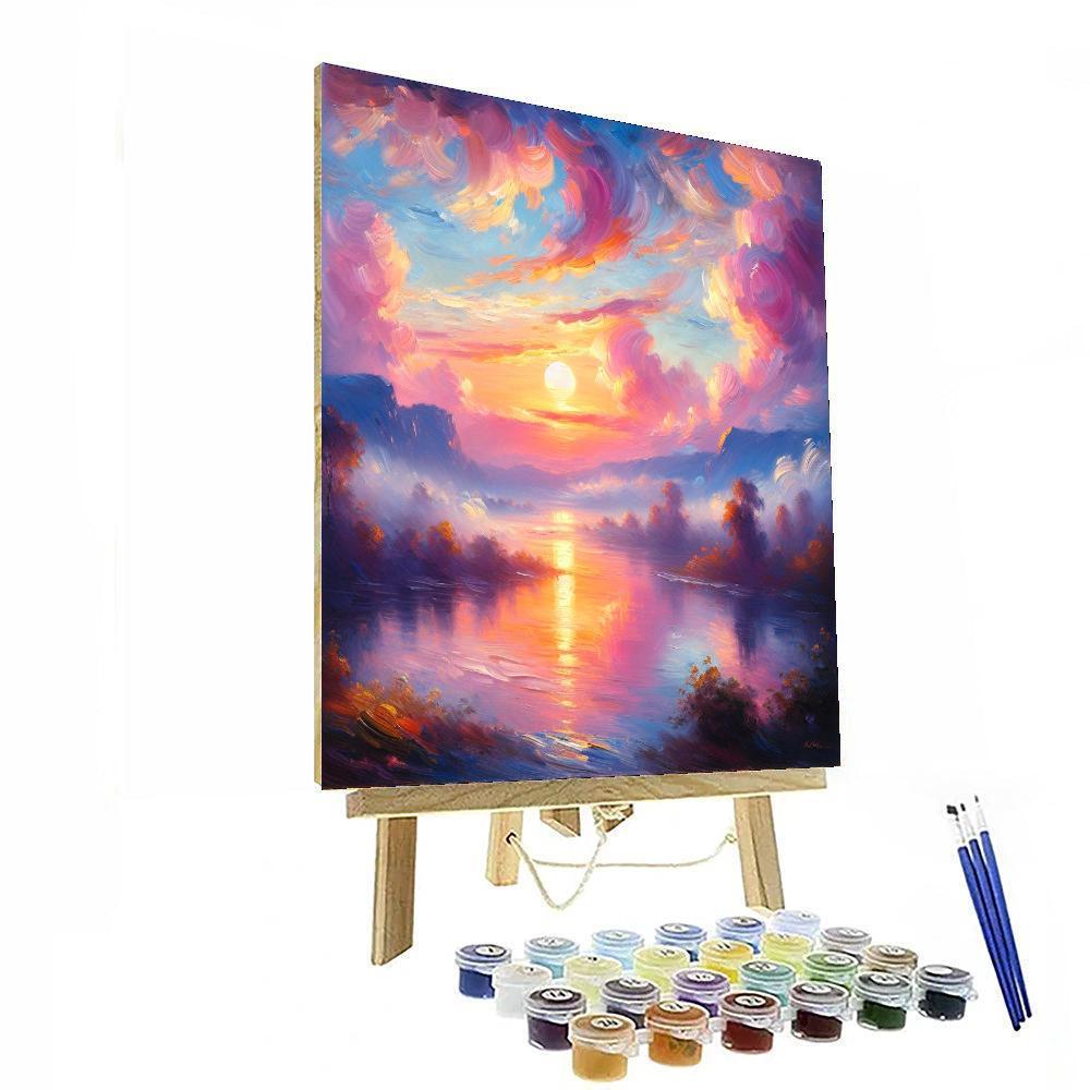 Celestial Sunrise Bliss DIY Paint By Numbers