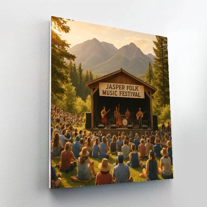 Jasper Folk Music Festival Numbered Painting Kits